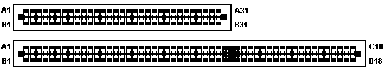 8-bit and 16-bit ISA slots